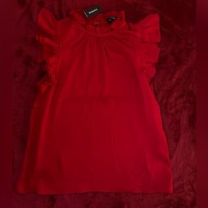 Express Ruffled Sleeve Top (NEVER WORN) NWT